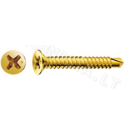 Sraigtas PVC langams d=3,9mm L=13mm-38mm | Tvirtinimo detalės Sraigtas PVC langams d=3,9mm L=13mm-38mm | Technosta - tvirtinimo detalės